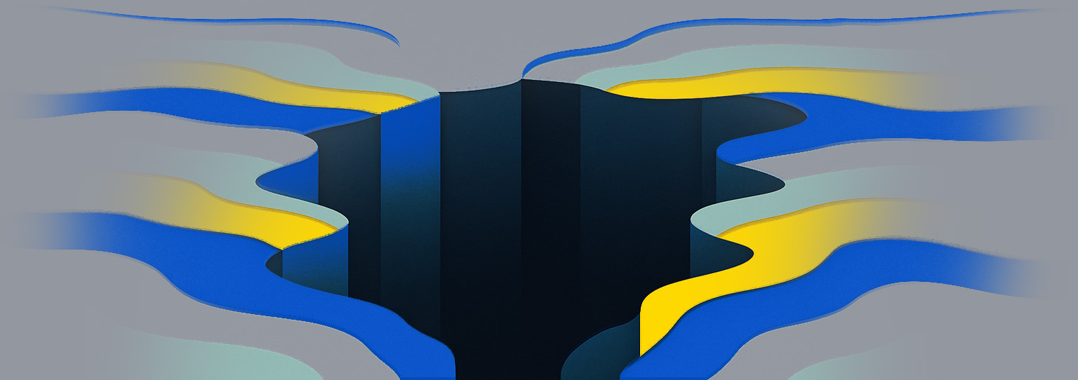 Papercuts Colors Deep Hole Art Image